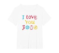Marvel Avengers: Endgame I Love You 3000 Drawing T-Shirt, Damen Große Größen, Weiß, 2X