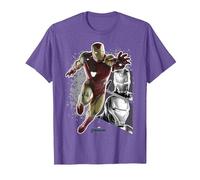 Marvel Avengers Endgame Iron Man Panel Pose Premium Tee T-Shirt, Herren, Heidekrautlila, S