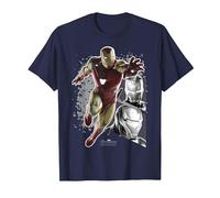 Marvel Avengers Endgame Iron Man Panel Pose Premium Tee T-Shirt, Herren, Marineblau, 4XL