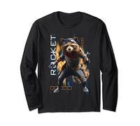 Marvel Avengers Endgame Rocket Action Pose Langarmshirt