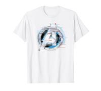 Marvel Avengers Endgame Team Tech Logo T-Shirt, Unisex Erwachsene, Fans, Kinder, Erwachsene, Alltag, Casual, Weiß, S, Kurzarm