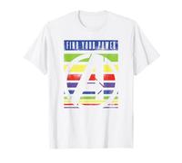 Marvel Avengers Find Your Power Rainbow Stripes T-Shirt
