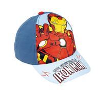 Marvel Avengers Hut für Jungen, Baseball Kappe, Iron Man Hulk Design, Kinder-Sommermütze, Geschenk für Jungen, Verstellbare Hut | Blau