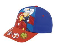 Marvel Avengers Hut für Jungen, Verstellbare Kappe, Iron Man Thor Design, Sommermütze Jungen, Geschenk für Jungen - Blau