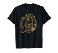 Marvel Avengers Infinity War Logo T-Shirt, Unisex Erwachsene, Kinder, Avengers Fans, Kurzarm, T-Shirt, Cartoon, Schwarz, S, Klassisch geschnitten