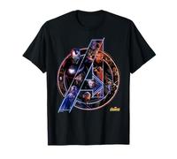 Marvel Avengers Infinity War Neon-T-Shirt mit Team-Grafik T-Shirt