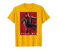 Marvel Avengers: Infinity War Spider-Man Poster T-Shirt, Herren, Leuchtendes Gold, S