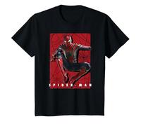 Marvel Avengers: Infinity War Spider-Man Poster T-Shirt, Kinder, Schwarz, 140
