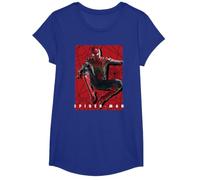 Marvel Avengers : Infinity War Spider-Man Poster T-Shirt, Mädchen, Königsblau, S