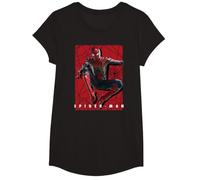 Marvel Avengers : Infinity War Spider-Man Poster T-Shirt, Mädchen, Schwarz, M