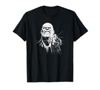 Marvel Avengers Infinity War Thanos T-Shirt, Schwarz, Klein, Unisex, Kurzarm, Klassisch, Cartoon, Herren, Damen, Unisex Kinder, Fans of Avengers, Thanos; All Ages