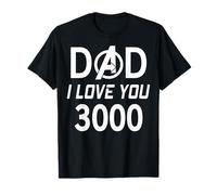 Marvel Avengers Iron Man Dad I Love You 3000 Father's Day T-Shirt