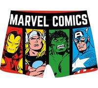 Marvel Avengers Jungen Badeshorts Badeanzug Schwimmhose Badehose Schnelltrocknend Atmungsaktiv 104/110 116/122 128/134 (DE/NL/SE/PL, Numerisch, 122, 128, Regular, schwarz)