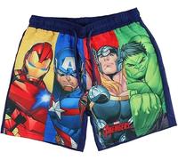 Marvel Avengers Jungen Badeshorts Badeanzug Schwimmhose Badehose Schnelltrocknend Trunks Atmungsaktiv 110/116 122/128 134/140 UV Schutz (DE/NL/SE/PL, Numerisch, 110, 116, Regular, blau)