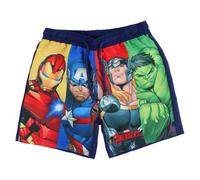 Marvel Avengers Jungen Badeshorts Badeanzug Schwimmhose Badehose Schnelltrocknend Trunks Atmungsaktiv 110/116 122/128 134/140 (DE/NL/SE/PL, Numerisch, 134, 140, Regular, blau)