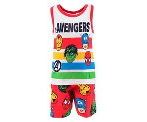 MARVEL Avengers Pyjama "Avengers Classic" in Rot - Größe 104 | Kinder Waesche
