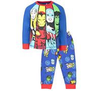 Marvel - Avengers Pyjamas für Kinder, Alter 3-4 - Langarm Avengers Pyjama Set - 100% Baumwolle, Langarm Superhelden Pyjamas - Offizieller Merchandise - Blau