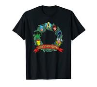 Marvel Avengers Santa’s Super Helpers Faces Retro Holiday T-Shirt