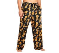 Marvel Avengers Schlafanzughose Herren lang, bequeme Pyjama Hosen - Geschenke für Männer & Teenager (Schwarz/Braun Groot, 2XL)