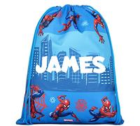 Marvel Avengers Tasche mit Kordelzug - Kinder Avengers-Tasche - Tasche für Jungen und Mädchen - Kinder-Schultasche - personalisiertes Geschenk für Kinder (Blau)