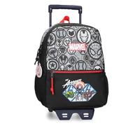 Marvel Avengers The Avengers Heroes Rucksack Anpassbar an Trolley Schwarz 25x32x12 cm Polyester 9,6L
