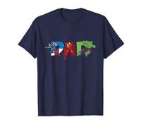 Marvel Avengers Trio Dad Father’s Day Family Trip Birthday T-Shirt