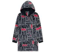 Marvel Avengers Übergroße Herren Hoodie Decke mit Ärmeln - Stitch Oversized Kapuzenpullover Fleece Tragbare Decken für Teenager - Geschenke für Fans (Grau/Schwarz)