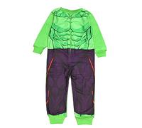 Marvel Avengers Unglaublicher Hulk, Jungen- oder Mädchen-Einteiler, Schlafanzug, All-in-One-Pyjama für Kinder, Alter 3-4 Jahre