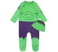 Marvel Baby Schlafanzug | Hulk Strampler Neugeborene | Strampler Für Baby-Jungen | Kleidung Neugeborene Grün 92