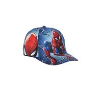 Marvel Baseballkappe mit Visier für Kinder und Jungen, Spiderman, Blau, Allover-Print, blau, 52
