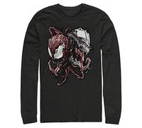 Marvel Big & Tall Herren Classic Poison Tops Langarm Tee Shirt, Black, 5X-Large Groß