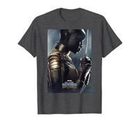 Marvel Black Panther Avengers Okoye Poster T-Shirt, Herren, Anthrazit Meliert, M