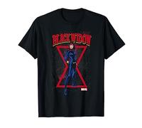 Marvel Black Widow Classic Retro Comic Stance Graphic T-Shirt