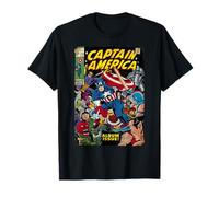 Marvel Captain America Avengers Comic Cover Graphic T-Shirt