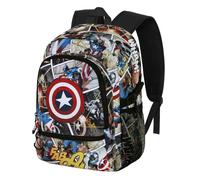 Marvel Captain America Comic-FAN Fight Rucksack 2.2, Mehrfarbig, 31 x 44 cm, Kapazität 24 L