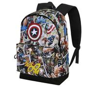 Marvel Captain America Comic-FAN HS Rucksack 2.2, Mehrfarbig, 31 x 44 cm, Kapazität 24 L