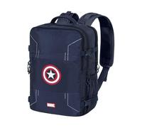 Marvel Captain America Gears-Großer Mercury Handgepäck Rucksack 47x23x33cm, Blau, Kapazität 35 L