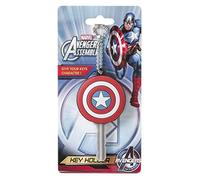 Marvel Captain America Logo PVC Schlüsselhalter Schlüsselanhänger