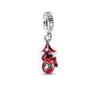 Marvel Charm Anhänger Spider-Man, 925er Silber, Emaille