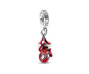 Marvel Charm Anhänger Spider-Man, 925er Silber, Emaille