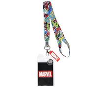 Marvel Comic Grafik Lanyard ID Badge Holder und 2" Gummi Charme