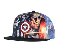 Marvel Comics Baseballkappe, Captain-America-Schild, verstellbar, Sublimations-Szenen-Design, Erwachsenen-Snapback-Hut, OSFM, mehrfarbig, Mehrfarbig, Einheitsgröße