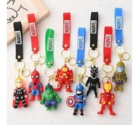 Marvel Comics Cartoon Avengers Iron Man Schlüsselanhänger, Marvel Spinne-Man Thor Anhänger, kleiner Anhänger Schlüsselanhänger, unisex vielseitiger An