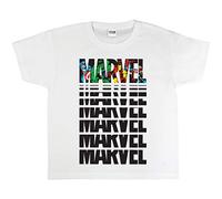 Marvel Comics Character Infill Boys T-Shirt White 12-13 Years | Ages 3-15, Marvel Gifts, Avengers Boys Fashion Top, Childrens Clothes, Kids Birthday Gift Idea