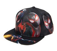 Marvel Comics Herren Spiderman-Kostüm, bestickt/bedruckt, Snapback, flache Krempe, Baseballkappe