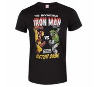 MARVEL COMICS Iron Man vs Doom Männer T-Shirt schwarz L