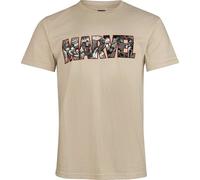 Marvel Comics Logo Heroes T-Shirt sand in L
