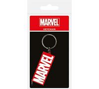 Marvel Comics Gummi-Schlüsselanhänger Logo 4,5 x 6 cm Mehrfarbig