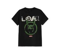 Marvel Comics - Loki Logo Badge - T-Shirt - Schwarz - XL - 100% Baumwolle,Jersey Schwarz XL