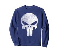 Marvel Comics Punisher Skull Symbol Distressed Sweatshirt